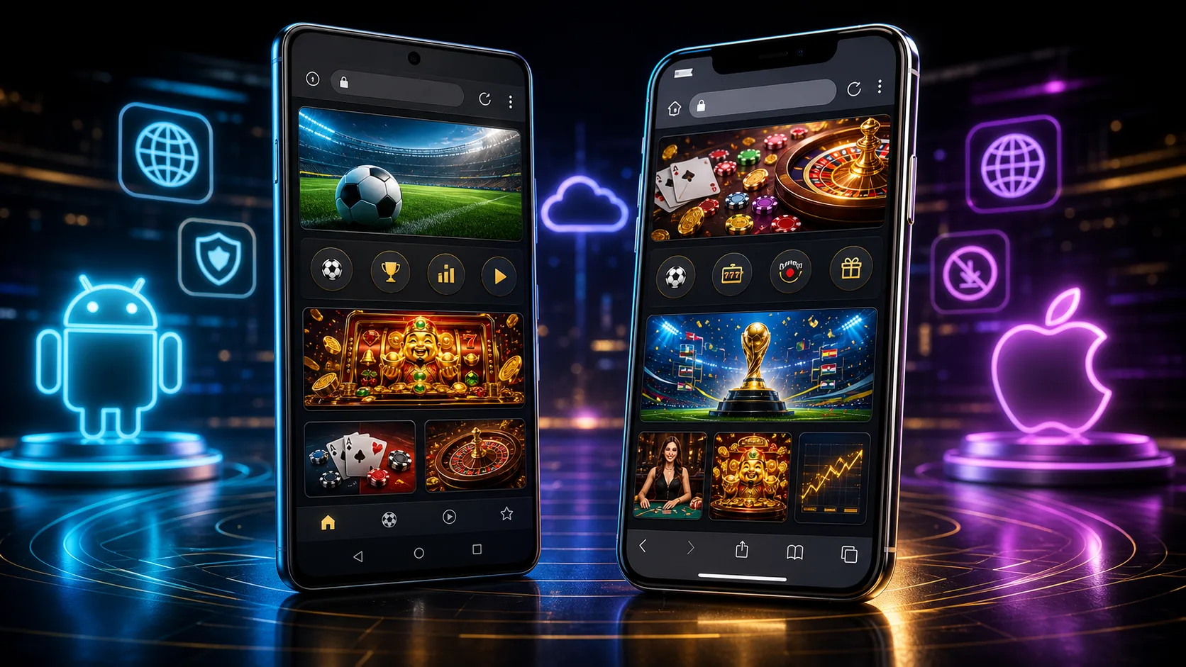 Experiência proaposta compatível com Android e iOS no navegador mobile